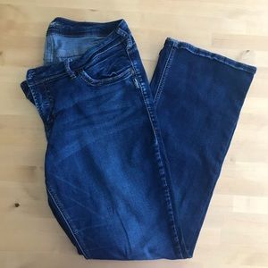 Silver bootcut jeans
